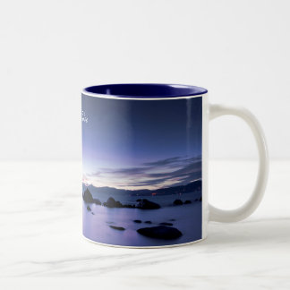 Em Dois Tons Caneca de café de Lake Tahoe