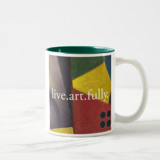 Em Dois Tons caneca de café de live.art.fully