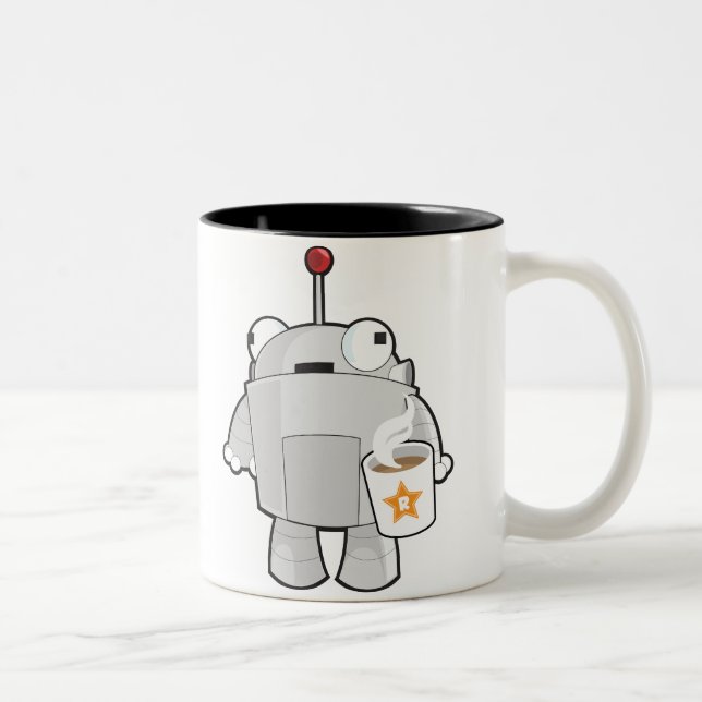 Em Dois Tons Caneca de café de Mozbot (Direita)