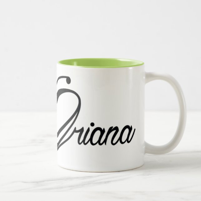 Em Dois Tons Caneca de café de Oriana (Direita)