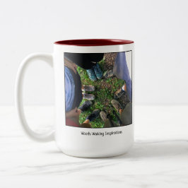 Em Dois Tons Caneca de café de passeio da meditação #150 do