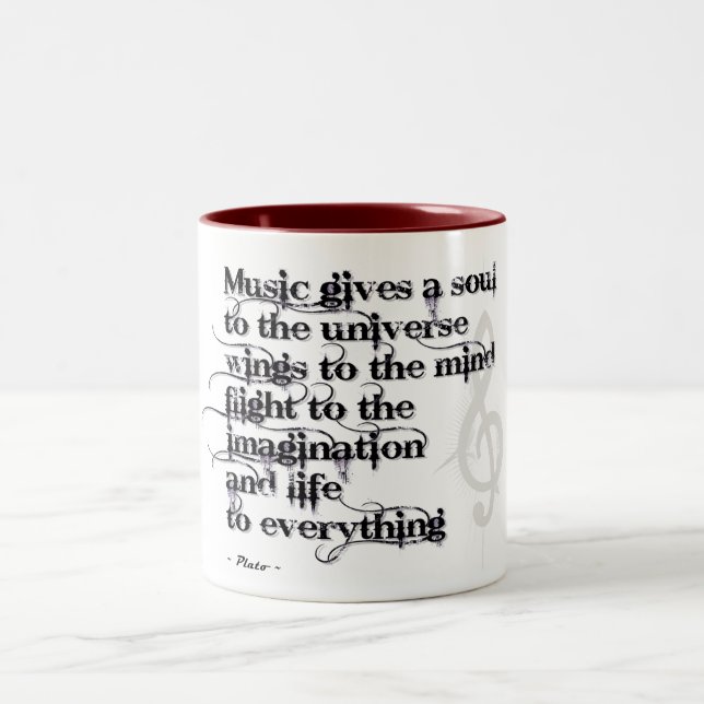 Em Dois Tons Caneca de café de Plato (Centro)