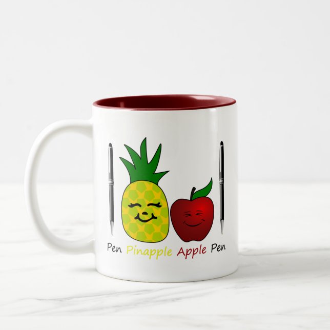 Em Dois Tons Caneca de café de PPAP (Esquerda)