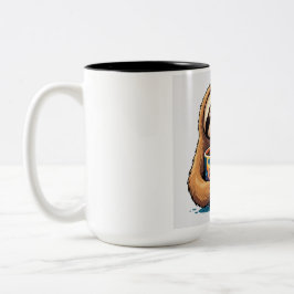 Em Dois Tons Caneca de Café de Preguiça
