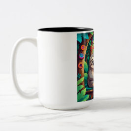 Em Dois Tons Caneca de Café de Preguiça e Coala
