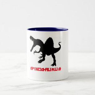 Em Dois Tons Caneca de café de PrimalBeasts Spinosaurus