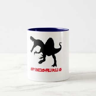 Em Dois Tons Caneca de café de PrimalBeasts Spinosaurus
