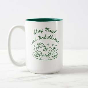 Em Dois Tons Caneca de Café de Rã Engraçada Presente