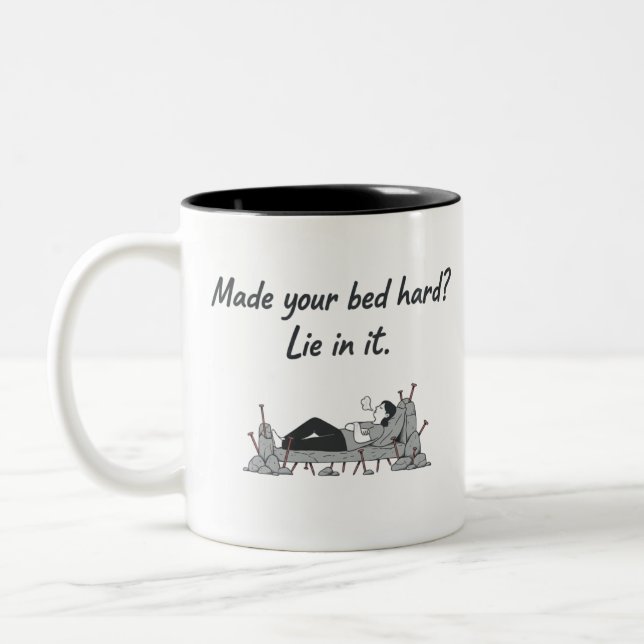 Em Dois Tons Caneca de Café de Responsabilidade Divertida (Esquerda)