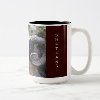 EM DOIS TONS CANECA DE CAFÉ DE SHETLAND RAM - TECELÃO IDEAL