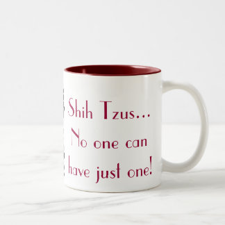 Em Dois Tons Caneca de café de Shih Tzu
