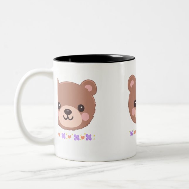 Em Dois Tons Caneca de café de urso (Esquerda)