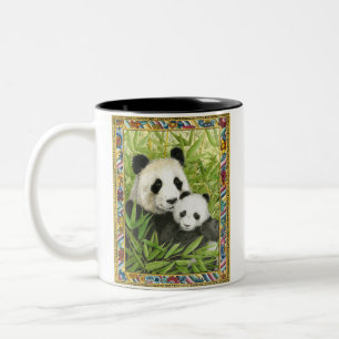Em Dois Tons Caneca de café de urso para panda