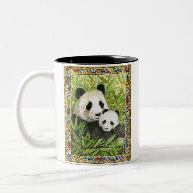 Em Dois Tons Caneca de café de urso para panda (Esquerda)