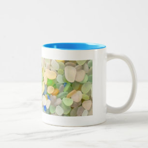 Em Dois Tons Caneca de café de vidro do mar