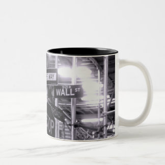 Em Dois Tons Caneca de café de Wall Street