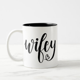 Em Dois Tons Caneca de café de Wifey