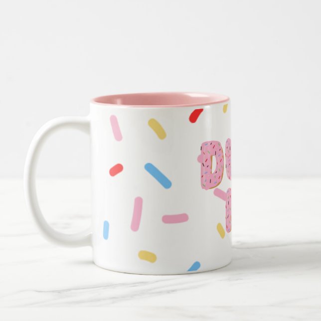 Em Dois Tons caneca de café design de rosquinha de  (Esquerda)