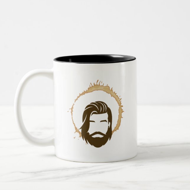 Em Dois Tons Caneca de Café Divertida e Inspiradora (Esquerda)
