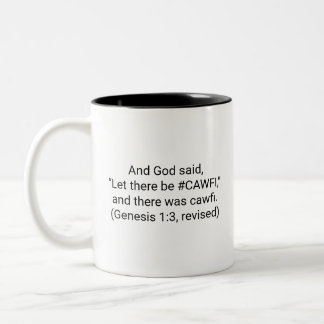 Em Dois Tons Caneca de Café Divertida e Inspiradora