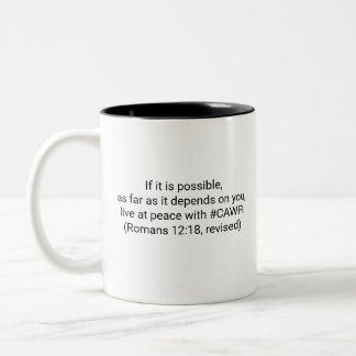 Em Dois Tons Caneca de Café Divertida e Inspiradora