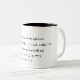 Em Dois Tons Caneca de café do 23:5 do salmo