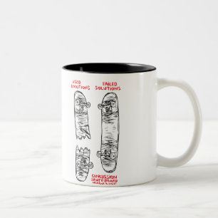 Em Dois Tons Caneca de café do abalo
