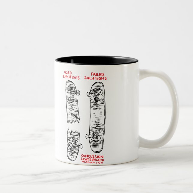 Em Dois Tons Caneca de café do abalo (Direita)