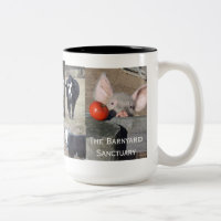 caneca de café do animal de fazenda