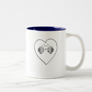 Em Dois Tons Caneca de café do aniversário