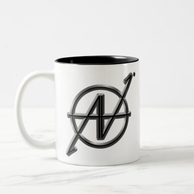 Em Dois Tons Caneca de café do avoirdupois 09 (Esquerda)