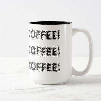 Em Dois Tons Caneca de CAFÉ do CAFÉ COFEE - personalizada