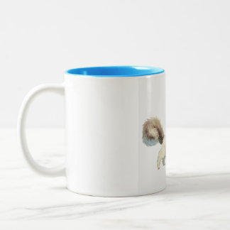 Em Dois Tons Caneca de café do caráter do gato Siamese do ponto