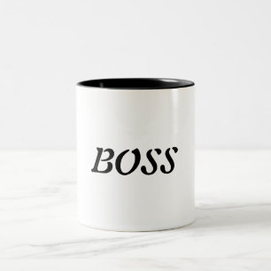 Em Dois Tons Caneca de café do CHEFE
