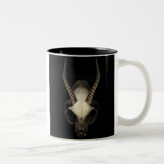 Em Dois Tons caneca de café do crânio