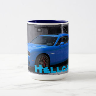 Em Dois Tons Caneca de café do desafiador do Hellcat