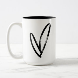 Em Dois Tons Caneca de Café do Dia dos Namorados de NYC – Amor