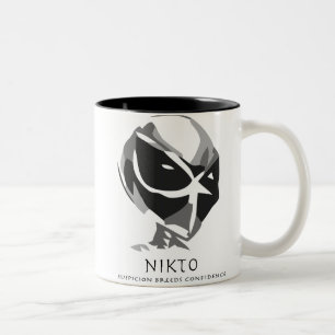 Em Dois Tons Caneca de café do Dois-Tom de Nikto