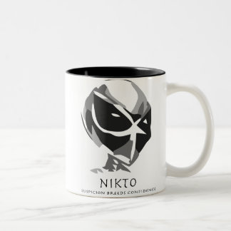 Em Dois Tons Caneca de café do Dois-Tom de Nikto
