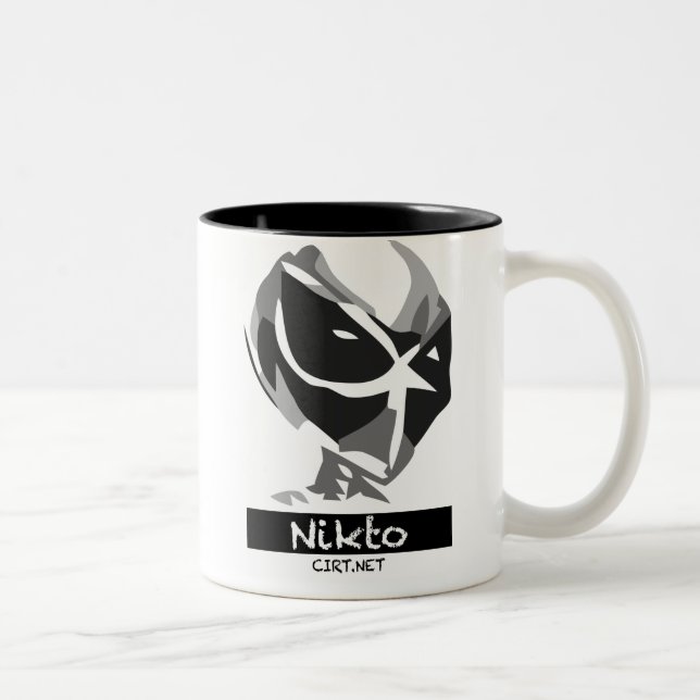 Em Dois Tons Caneca de café do Dois-Tom de Nikto (Direita)