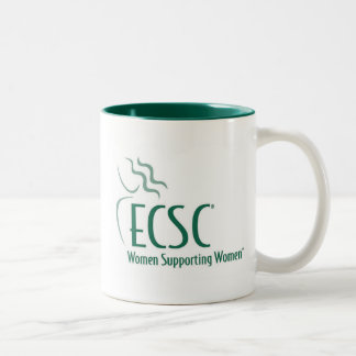 Em Dois Tons Caneca de café do ECSC - verde