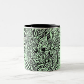 Em Dois Tons Caneca de café do espírito de madeira de homem