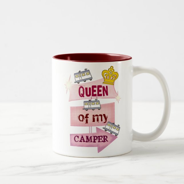 Em Dois Tons Caneca de café do estilo de vida do campista/rv (Direita)