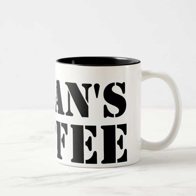 Em Dois Tons Caneca de Café do Ethan (Direita)