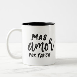 Em Dois Tons Caneca de café do favor do Mas Amor Por