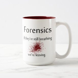 Em Dois Tons Caneca de café do forense