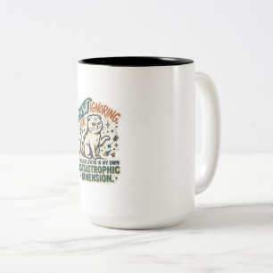 Em Dois Tons Caneca de Café do Gato Mal-Humorado   Não Estou Ig