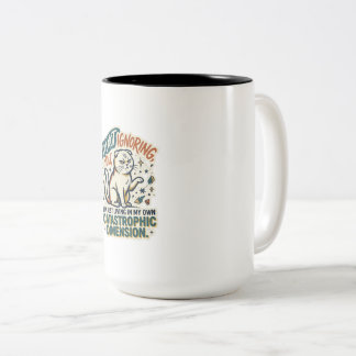 Em Dois Tons Caneca de Café do Gato Mal-Humorado | Não Estou Ig