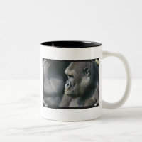 Caneca de café do gorila de montanha