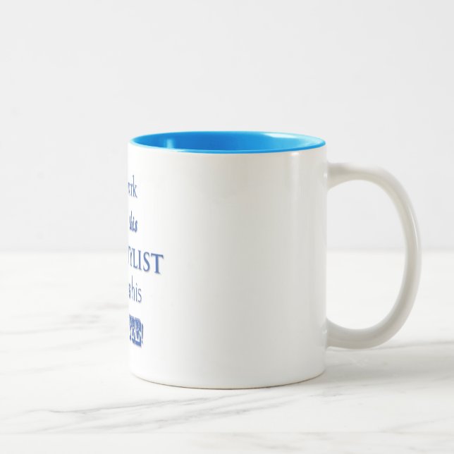 Em Dois Tons Caneca de café do Hairstylist para ele (Direita)